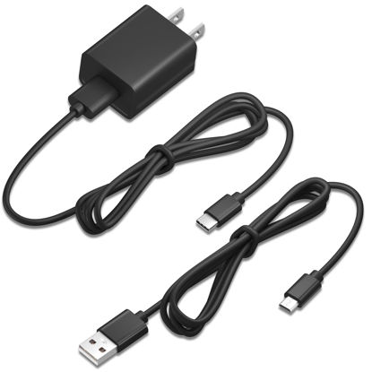 Picture of Charger Fit for Kindle Fire Tablet with 5Ft Type-C and Micro USB Cable for Charging Fire HD 6 7 8 10&Fire Plus/Kids/Kids Pro/HD HDX/Kindle/Paperwhite/Oasis E-Reader