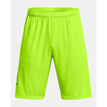 Picture of Under Armour Men's Standard Tech Graphic Shorts, (370) Lime Surge / / Black, X-Large Tall