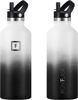 Picture of IRON °FLASK Sports Water Bottle - 32 Oz, 3 Lids (Straw Lid), Leak Proof, Vacuum Insulated Stainless Steel, Hot Cold, Double Walled, Thermo Mug, Standard Metal Canteen