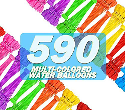 Picture of Water Balloons for Kids Boys & Girls Adults Party Easy Quick Fun Outdoor Summer Splash Party Backyard With 590 Balloon total for Swimming Pool GH504227