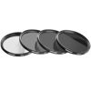 Picture of NEEWER 58mm ND Lens Filter Kit: ND2 ND4 ND8 ND16, Lens Cleaning Pen, Filter Pouch Neutral Density Filter and Accessory Kit Compatible with Canon Nikon Sony Panasonic DSLR Cameras with 58mm Lens