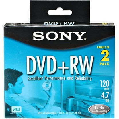 Picture of Sony DVD+RW 4X Rewriteable 4.7GB (2-Pack) (Discontinued by Manufacturer)