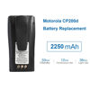 Picture of NNTN4497CR 7.4V 2250mAh Li-ion Battery High-Capacity Compatible for Motorola Radio NNTN4496 NNTN4497 CP040 CP150 CP200 CP200D CP200XLS CP250 EP450 DEP450 PR400 GP3188 GP3688 with Belt Clip