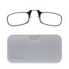 Picture of ThinOptics unisex-adult Reading Glasses + White Universal Pod Case | Black Frames, 1.00 Strength Readers Black Frames / White Case, 44 mm