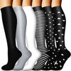Picture of BLUEENJOY Copper Compression Socks for Women & Men (6 pairs) - Best Support for Nurses, Running, Hiking, Recovery