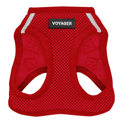 Picture of Voyager Step-in Air Dog Harness - All Weather Mesh Step in Vest Harness for Small and Medium Dogs by Best Pet Supplies - Harness (Red), XX-Small