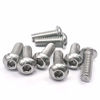 Picture of 1/4-20 x 1-3/4" Button Head Socket Cap Bolts Screws, 304 Stainless Steel 18-8, Allen Hex Drive, Bright Finish, Fully Machine Thread, Pack of 100