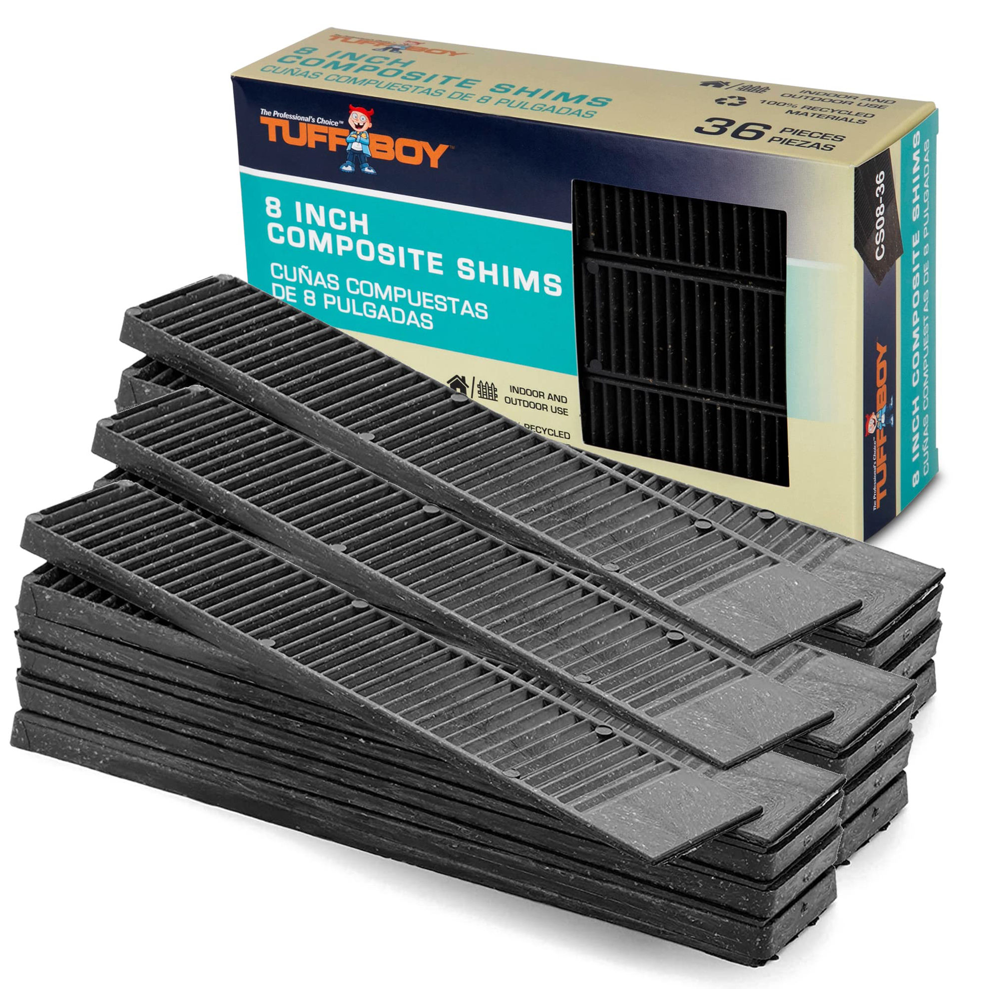GetUSCart- Composite Shims Leveling Wedges, 36 Pack 8-Inch Plastic ...