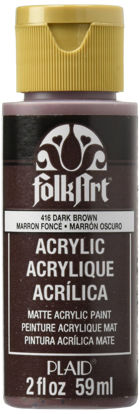 Picture of FolkArt Acrylic Paint in Assorted Colors (2 oz), 416, Dark Brown