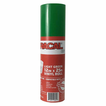 Picture of 12.125" x 25ft Roll of Oracal 651 Light Green Craft Vinyl - On a 2.5" Core - Adhesive Vinyl for Cricut, Silhouette, and Cameo Cutters - Gloss Finish - Outdoor and Permanent