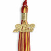 Picture of Endea Graduation Mixed Double Color Tassel with Gold Date Drop (Red/Gold, 2022)