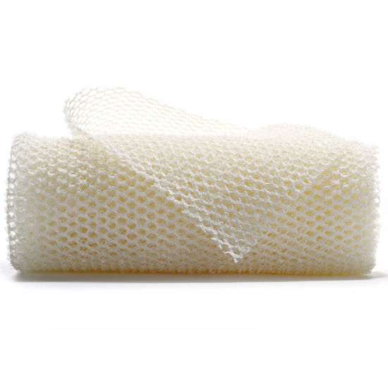 GetUSCart- African Net Sponge African Net Long Net Bath Sponge Exfoliating  Shower Body Scrubber Back Scrubber Skin Smoother,Great for Daily Use (White)