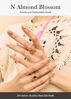 Picture of ohora Semi Cured Gel Nail Strips (N Almond Blossom) - Works with Any UV Nail Lamps, Salon-Quality, Long Lasting, Easy to Apply & Remove - Includes 2 Prep Pads, Nail File & Wooden Stick