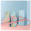 Picture of GISELA D Acrylic Mirror Reflection Board Geometric Shape Photo Background Props Set Photography Ornaments Reflective Display Sheet (7Pcs)