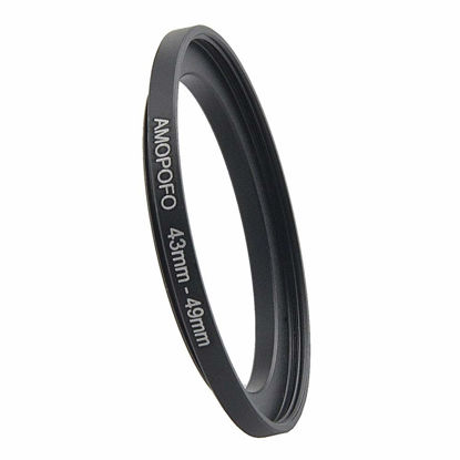 Picture of 43mm Lens to 49mm Camera Filter Ring Compatible with for All Brands 43mm Lens and 49mm UV,ND,CPL Camera Filter Accessories
