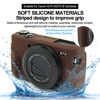 Picture of Easy Hood G7X Mark II Case G7X Mark III Case G7X Camera Silicone Case,Soft Silicone Protective Cover for Canon Powershot G7X Mark III DSLR Camera(Coffee)