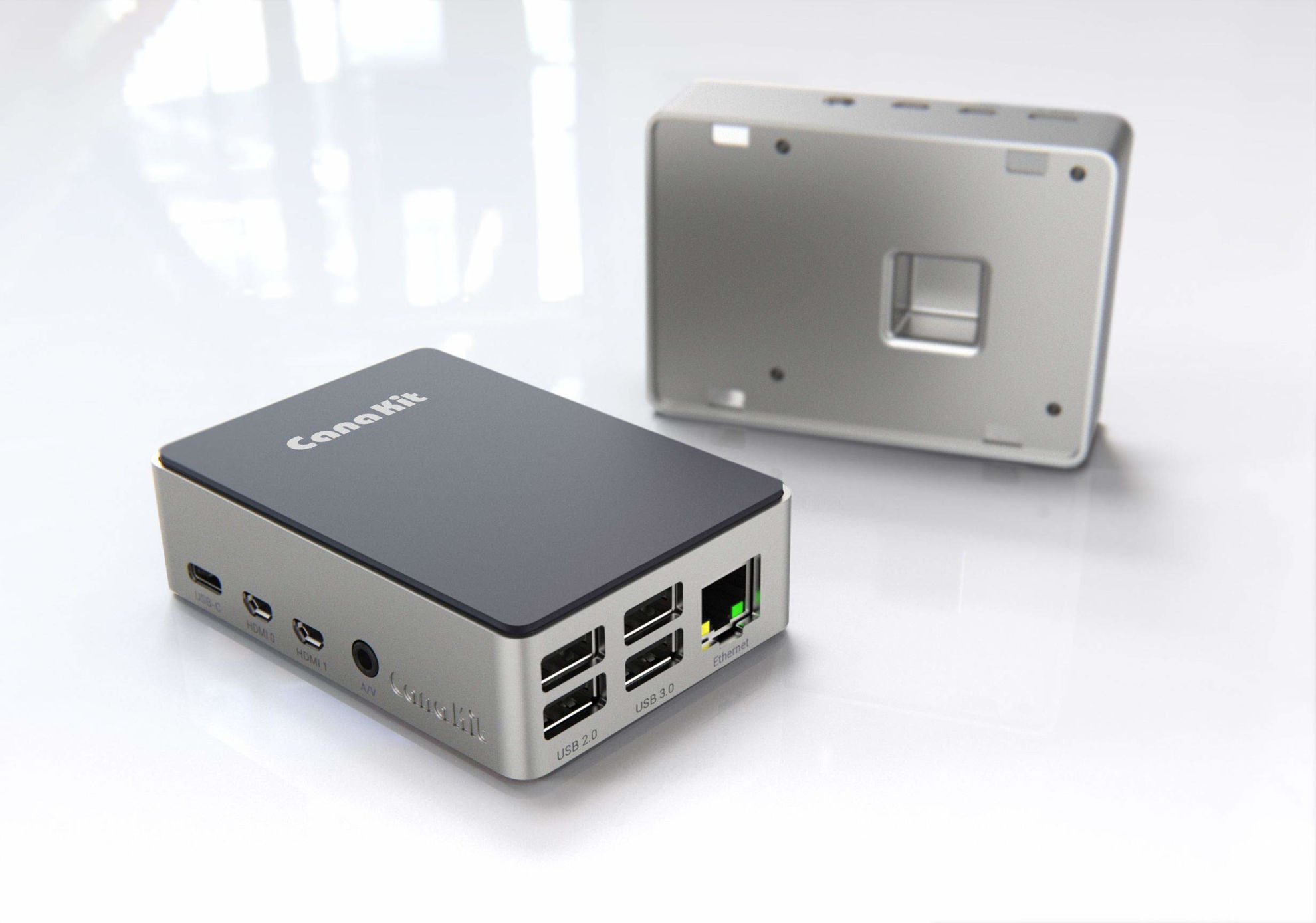GetUSCart- CanaKit Raspberry Pi 4 Extreme Kit - Aluminum Edition (8GB RAM)