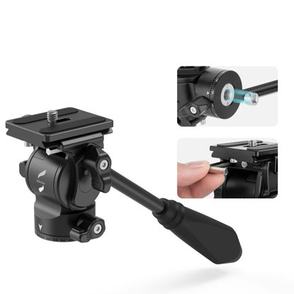Picture of SmallRig Selection Tripod Fluid Head Pan Tilt Head with Quick Release Plate for Arca Swiss for Compact Video Cameras and DSLR Cameras -3259