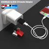 Picture of USB to USB-C Female Adapter Pack-2,Compatible with Apple Watch SE/7/8/Ultra MagSafe Charger,Type-C Charger Cable Converter for iPhone,MacBook,iPad,Samsung Galaxy,Google Pixel and More,Black