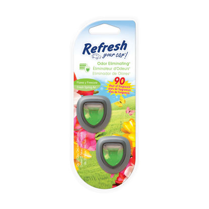 Picture of Refresh Your Car! E300868603 Mini Oil Diffuser, 2 Per Pack, Fresh Spring Air