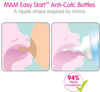 Picture of MAM Easy Start Anti-Colic Bottle, Baby Essentials, Medium Flow Bottles with Silicone Nipple, Unisex Baby Bottles, Designs May Vary, 9 oz (3-Count),