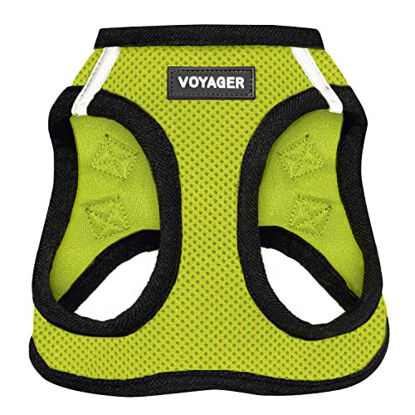 Picture of Voyager Step-in Air Dog Harness - All Weather Mesh Step in Vest Harness for Small and Medium Dogs by Best Pet Supplies - Harness (Lime Green/Black Trim), X-Small