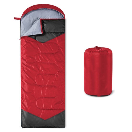 Picture of oaskys Camping Sleeping Bag - 3 Season Warm & Cool Weather - Summer Spring Fall Lightweight Waterproof for Adults Kids - Camping Gear Equipment, Traveling, and Outdoors