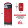 Picture of oaskys Camping Sleeping Bag - 3 Season Warm & Cool Weather - Summer Spring Fall Lightweight Waterproof for Adults Kids - Camping Gear Equipment, Traveling, and Outdoors