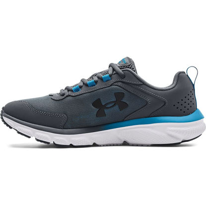Picture of Under Armour mens Charged Assert 9 Running Shoe, (119) Pitch Gray/Capri/Black, 9.5 US