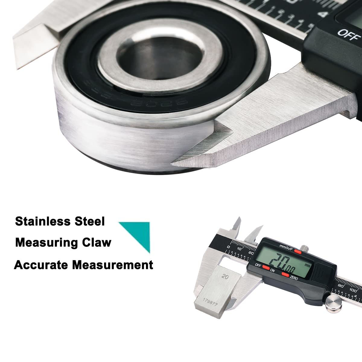 6 Inch / 150 Mm Vernier Caliper Measuring Tool Inch/Metric Dual Reading