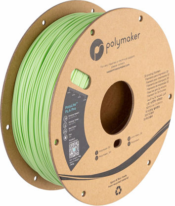 Picture of Polymaker PLA PRO Filament 1.75mm Light Green, Powerful PLA Filament 1.75mm 3D Printer Filament 1kg - PolyLite 1.75 PLA Filament PRO Tough & High Rigidity 3D Printing PLA Filament Light Green