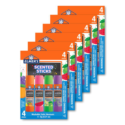 Picture of Elmer’s Tropical Scented Glue Sticks, Safe, Nontoxic School Glue, 4 Count (6g Each)