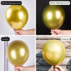 Picture of PartyWoo Metallic Gold Balloons, 50 pcs 12 Inch Metallic Gold Balloons, Gold Metallic Balloons, Latex Balloons, Metallic Balloons for Wedding Decorations, Birthday Decorations, Party Decorations
