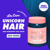 Picture of Lime Crime Unicorn Hair Dye Full Coverage, Blue Smoke (Steel Blue) - Vegan and Cruelty Free Semi-Permanent Hair Color Conditions & Moisturizes - Temporary Blue Hair Dye With Sugary Citrus Vanilla Scent