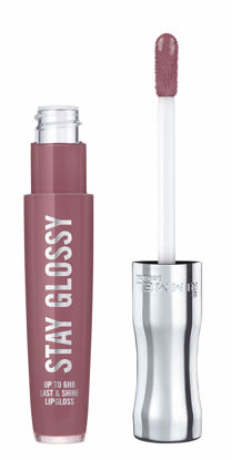 Picture of Rimmel Stay Glossy 6HR Lip Gloss, Date Night, 0.18 Fl Oz (Pack of 1)