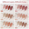Picture of GAOY Icy Jelly Gel Nail Polish Set of 6 Colors Including Red Pink Nude Gel Polish Kit UV LED Soak Off Polish Home DIY Manicure Nail Salon Varnish