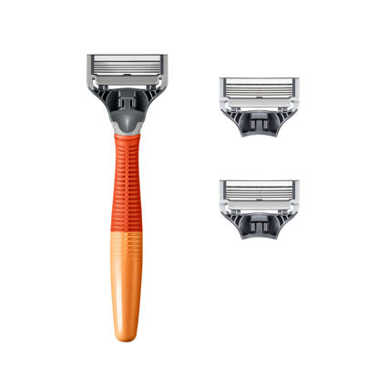 Picture of Harry's Shaving Razors for Men includes a Razor and 3 Razor Blade Refills (Ember)