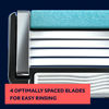 Picture of Dollar Shave Club | 4-Blade Club Razor Refill Cartridges, 8 Count | Precision Cut Stainless Steel Blades, Great For Longer Hair and Hard to Shave Spots, Optimally Spaced For Easy Rinsing, Silver/Blue