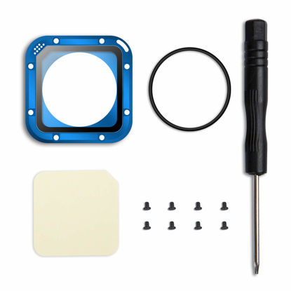 Picture of ParaPace Lens Replacement Kit for GoPro Hero 5/4 Session Protective Lens Repair Parts (Blue)