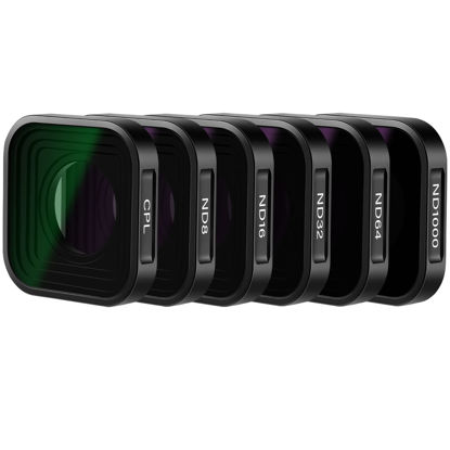 Picture of NEEWER ND Filter Set Compatible with GoPro Hero 11 Hero 10 Black Hero 9, 6 Pack (CPL/ND8/ND16/ND32/ND64/ND1000) Hero 9 Hero 10 Hero 11 Action Camera Accessory Neutral Density Polarizer Lens Filter Kit