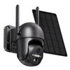 Picture of Solar Security Cameras Wireless Outdoor, SEHMUA 2K 360° View Battery Powered Outdoor Camera, WiFi Home Security with Spotlight Color Night Vision, PIR Sensor, 2-Way Audio, Siren Alarm, IP65 Waterproof