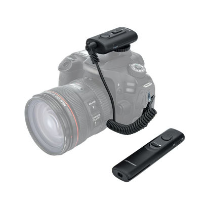 Picture of Camera Remote Shutter Release Wireless: [164'] Radio Control Accessories for Canon T7 T6 T5 T8i T7i EOS R RP R7 R6 R100 Mark II Rebel SL3 90D 80D 70D 2000D, with AAA Battery & Removable Tripod Clip