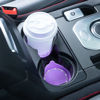Picture of Amooca Car Cup Coaster Universal Non-Slip Cup Holders Bling Crystal Rhinestone Car Interior Accessories 4 Pack Purple