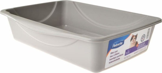 GetUSCart Petmate Litter Pan Blue Gray Small