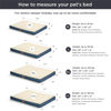 Picture of Bedsure Extra Large Dog Bed - XL Orthopedic Dog Beds with Removable Washable Cover for Large Dogs Up to 100lbs, Egg Crate Foam Pet Bed Mat, Denim Blue