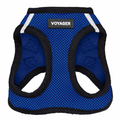 Picture of Voyager Step-in Air Dog Harness - All Weather Mesh Step in Vest Harness for Small and Medium Dogs by Best Pet Supplies - Harness (Royal Blue/Black Trim), XXX-Small