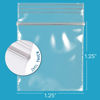 Picture of 1.25 x 1.25 inches, 2.5 Mil Clear Reclosable Zip Bags, case of 100 GPI Brand