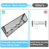 Picture of Kaiferty Over The Door Hooks Organizer, Door Hanger Towel Rack Mesh Basket with 12 Hooks,Over The Door Storage Coat Hooks Behind Door Organizer for Bathroom,Bedroom,Kitchen,Office(Black)