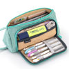 Picture of EASTHILL Large Capacity Pencil Case Pen Bag Pouch Holder School Supplies For Middle High School Office College Teen Girl Adult Green