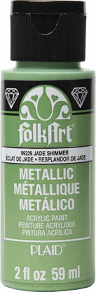 Picture of FolkArt Metallic Paint, Jade Shimmer, 2 fl oz, 1 Count (Pack of 1)